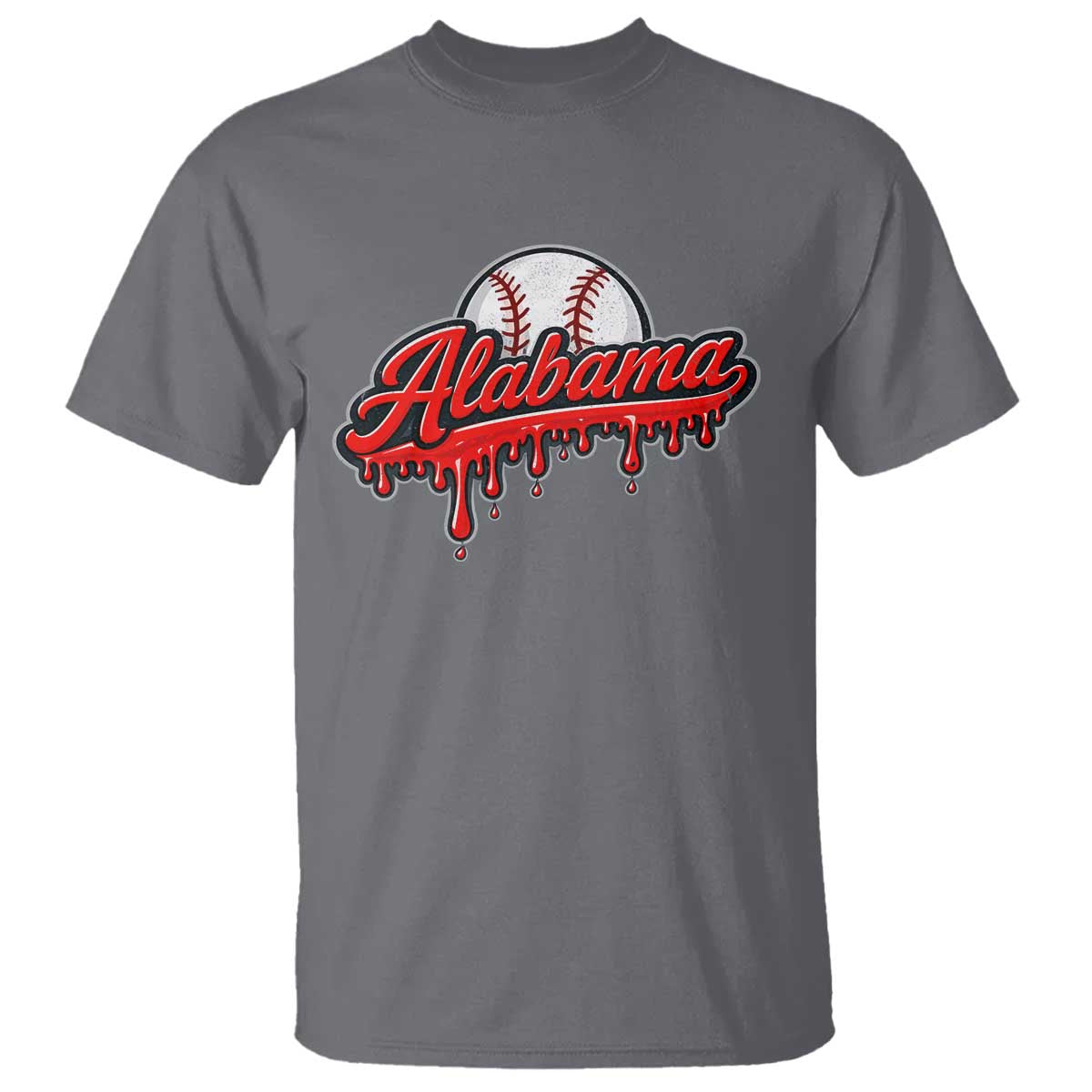 Alabama Baseball T Shirt Bama Sports Team Game Day TS10 Charcoal Print Your Wear