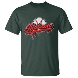 Alabama Baseball T Shirt Bama Sports Team Game Day TS10 Dark Forest Green Print Your Wear
