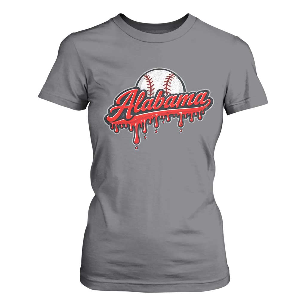 Alabama Baseball T Shirt For Women Bama Sports Team Game Day TS10 Charcoal Print Your Wear