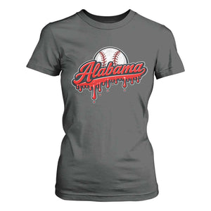 Alabama Baseball T Shirt For Women Bama Sports Team Game Day TS10 Dark Heather Print Your Wear