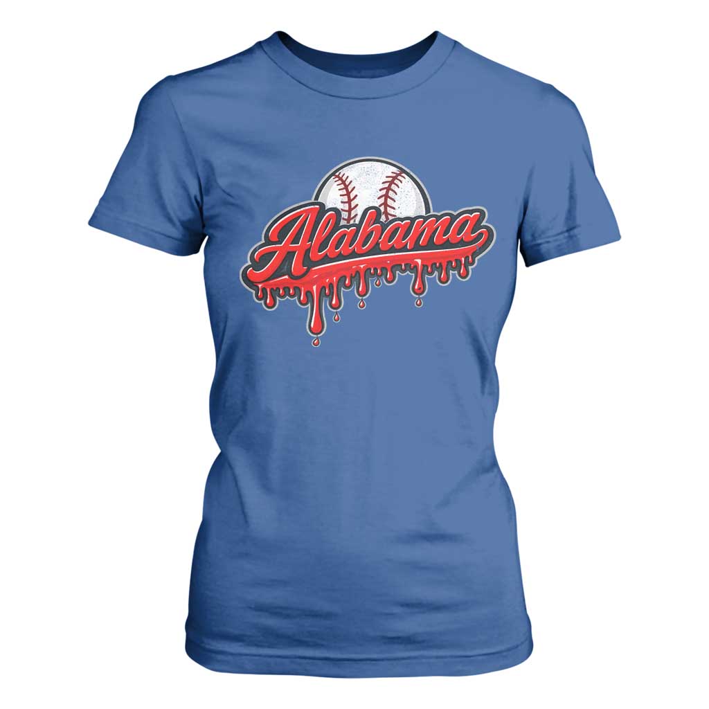 Alabama Baseball T Shirt For Women Bama Sports Team Game Day TS10 Royal Blue Print Your Wear