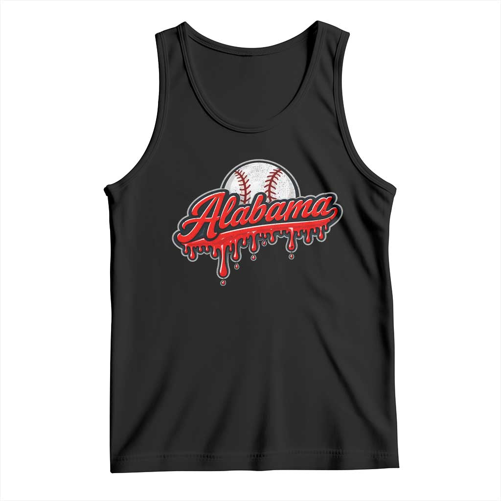 Alabama Baseball Tank Top Bama Sports Team Game Day TS10 Black Print Your Wear