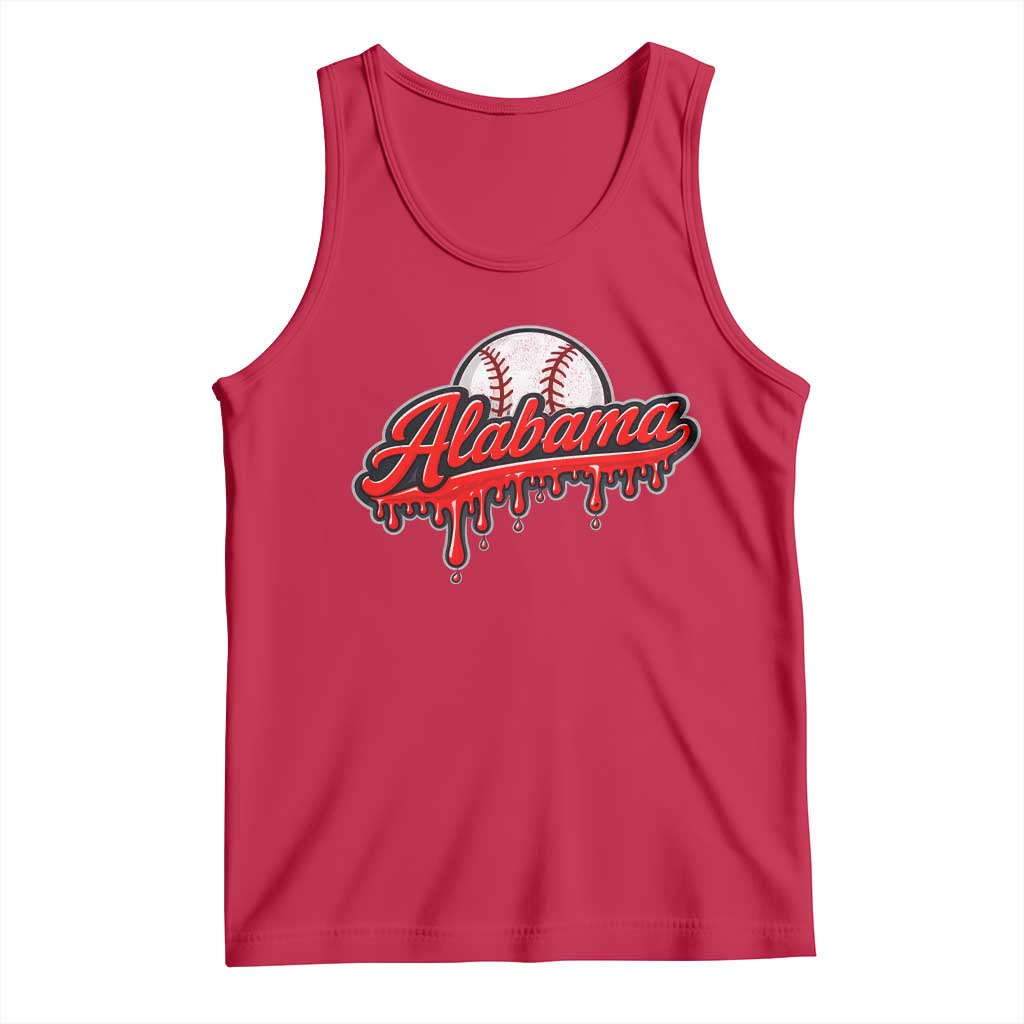 Alabama Baseball Tank Top Bama Sports Team Game Day TS10 Red Print Your Wear