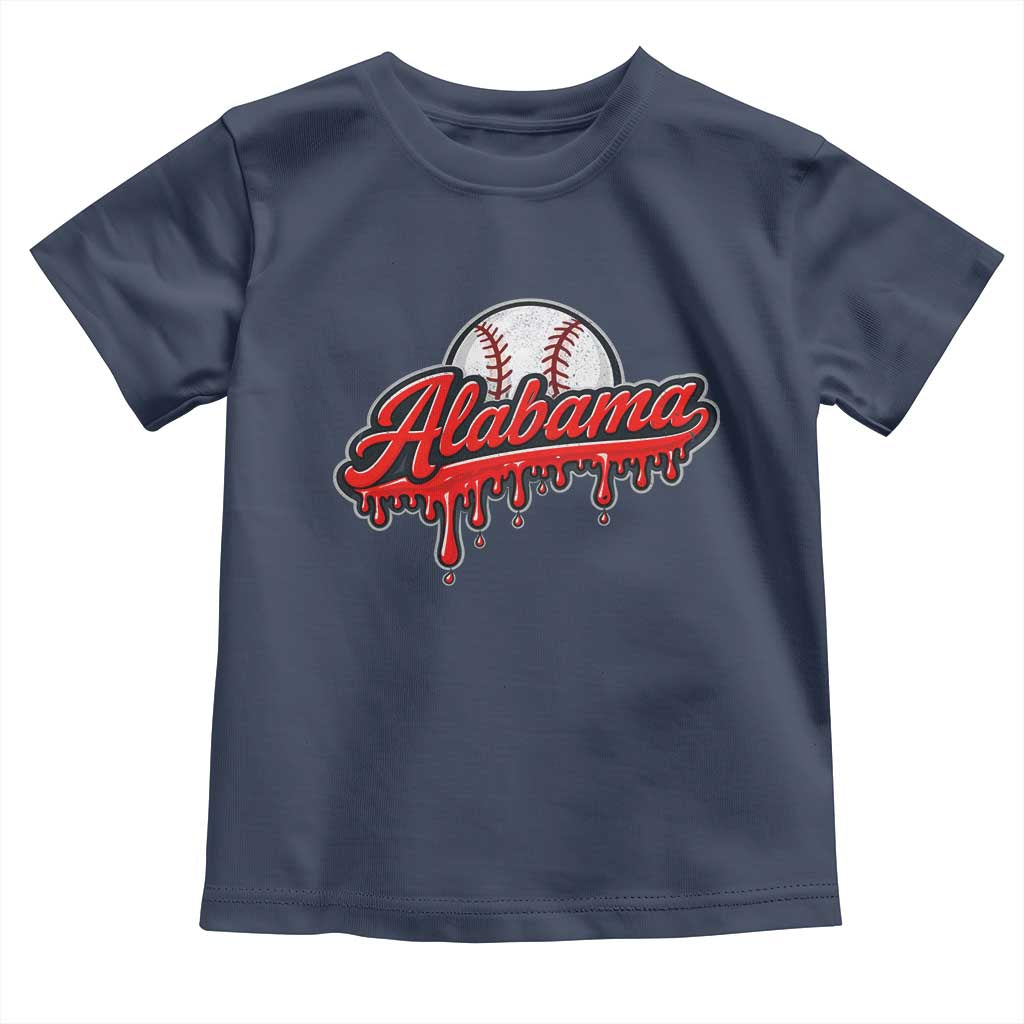 Alabama Baseball Toddler T Shirt Bama Sports Team Game Day TS10 Navy Print Your Wear