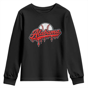 Alabama Baseball Youth Sweatshirt Bama Sports Team Game Day TS10 Black Print Your Wear