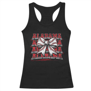 Alabama Fan Racerback Tank Top Vintage Bama Baseball Coquette Bow Women Girls Kids TS10 Black Print Your Wear