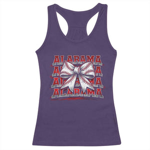 Alabama Fan Racerback Tank Top Vintage Bama Baseball Coquette Bow Women Girls Kids TS10 Purple Print Your Wear