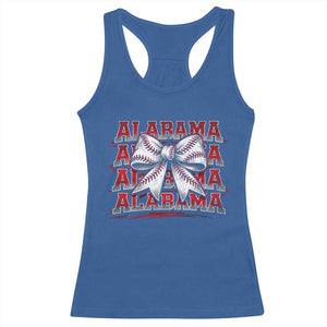 Alabama Fan Racerback Tank Top Vintage Bama Baseball Coquette Bow Women Girls Kids TS10 Royal Blue Print Your Wear