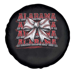 Alabama Fan Spare Tire Cover Vintage Bama Baseball Coquette Bow Women Girls Kids TS10 Print Your Wear