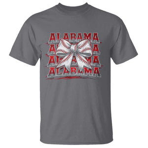 Alabama Fan T Shirt Vintage Bama Baseball Coquette Bow Women Girls Kids TS10 Charcoal Print Your Wear