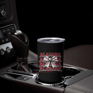 Alabama Fan Tumbler Cup Vintage Bama Baseball Coquette Bow Women Girls Kids TS10 Print Your Wear