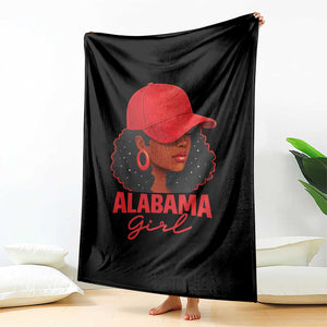 Vintage Alabama Girl Throw Blanket Bama Fan Black Women Sports Lover TS10 Print Your Wear