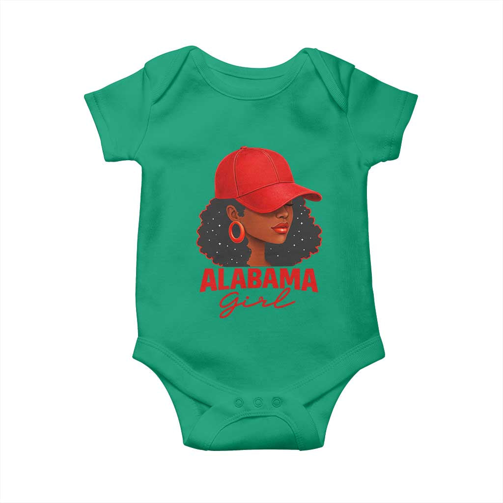 Vintage Alabama Girl Baby Onesie Bama Fan Black Women Sports Lover TS10 Irish Green Print Your Wear