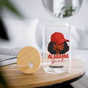 Vintage Alabama Girl Glass Can Bama Fan Black Women Sports Lover TS10 Print Your Wear