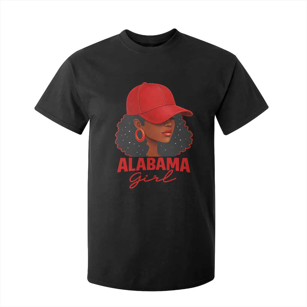 Vintage Alabama Girl T Shirt For Kid Bama Fan Black Women Sports Lover TS10 Black Print Your Wear