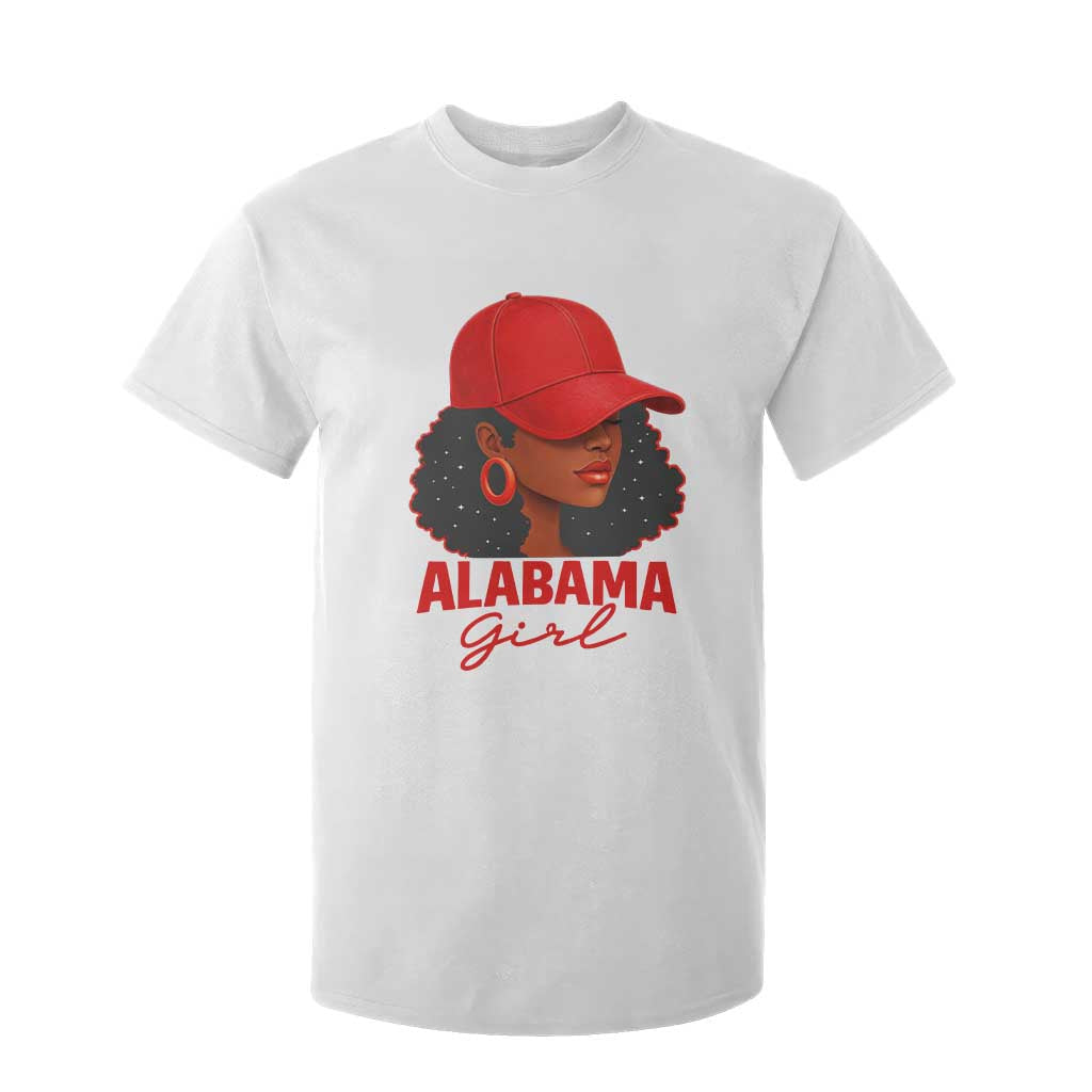 Vintage Alabama Girl T Shirt For Kid Bama Fan Black Women Sports Lover TS10 White Print Your Wear