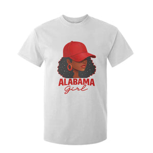 Vintage Alabama Girl T Shirt For Kid Bama Fan Black Women Sports Lover TS10 White Print Your Wear