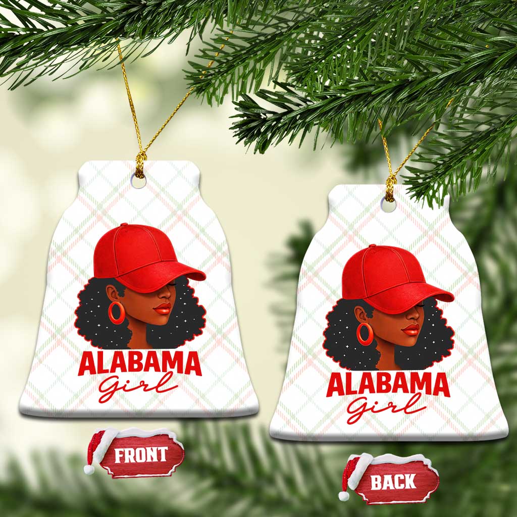 Vintage Alabama Girl Ceramic Ornament Bama Fan Black Women Sports Lover TS10 Print Your Wear