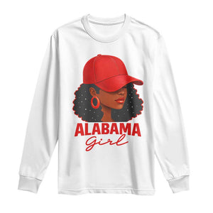 Vintage Alabama Girl Long Sleeve Shirt Bama Fan Black Women Sports Lover TS10 White Print Your Wear