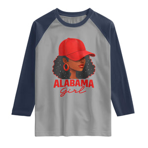 Vintage Alabama Girl Raglan Shirt Bama Fan Black Women Sports Lover TS10 Sport Gray Navy Print Your Wear