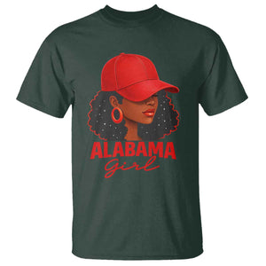 Vintage Alabama Girl T Shirt Bama Fan Black Women Sports Lover TS10 Dark Forest Green Print Your Wear