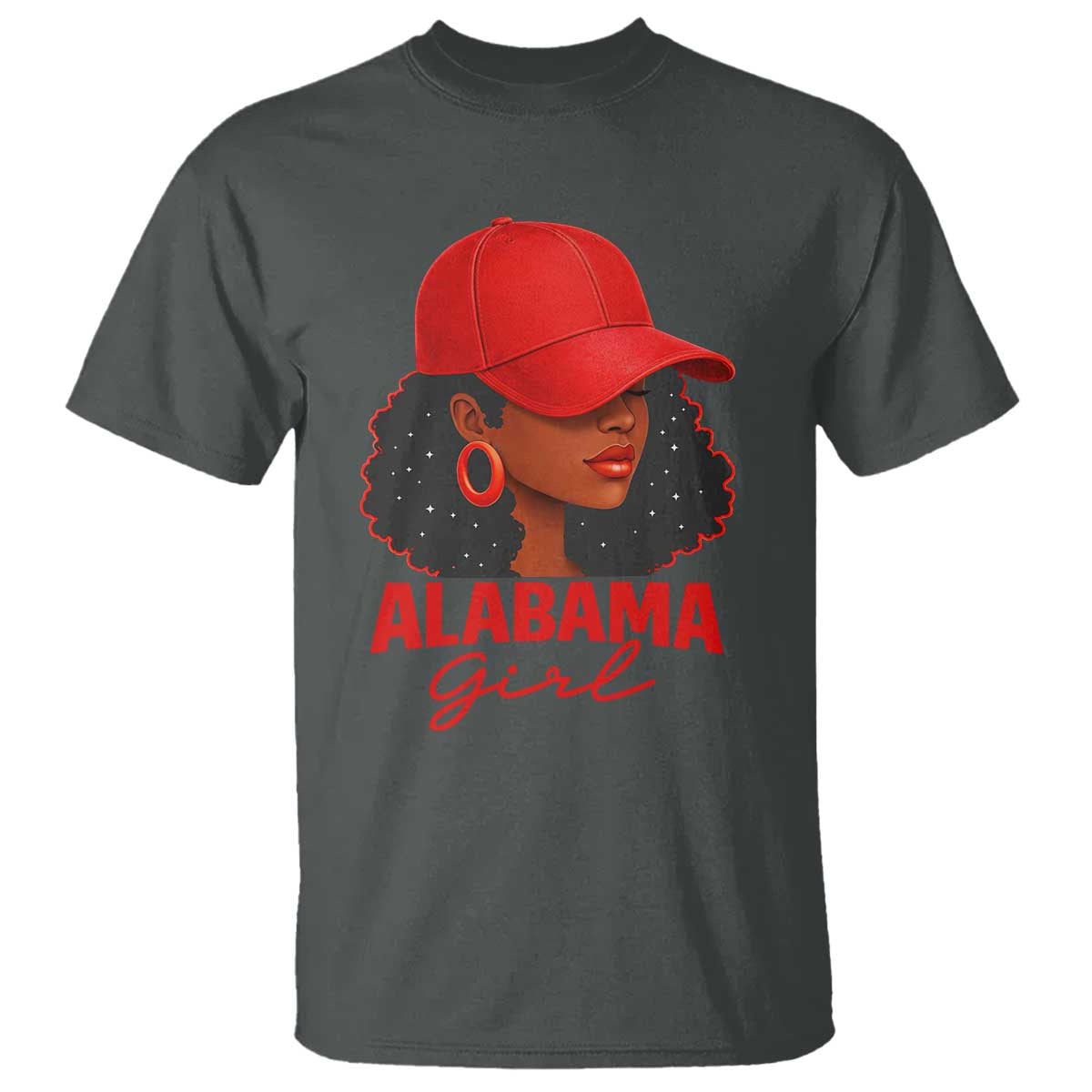 Vintage Alabama Girl T Shirt Bama Fan Black Women Sports Lover TS10 Dark Heather Print Your Wear