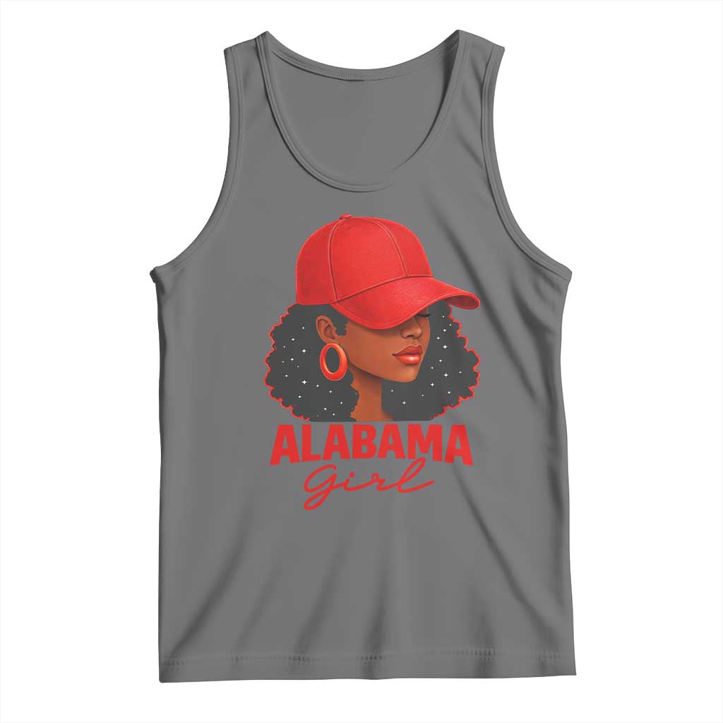 Vintage Alabama Girl Tank Top Bama Fan Black Women Sports Lover TS10 Black Heather Print Your Wear