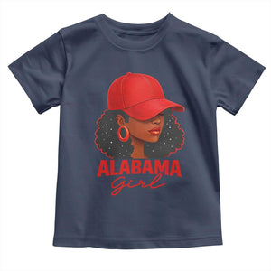 Vintage Alabama Girl Toddler T Shirt Bama Fan Black Women Sports Lover TS10 Navy Print Your Wear