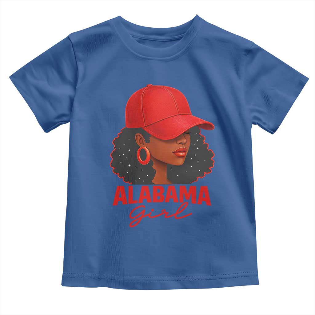 Vintage Alabama Girl Toddler T Shirt Bama Fan Black Women Sports Lover TS10 Royal Blue Print Your Wear