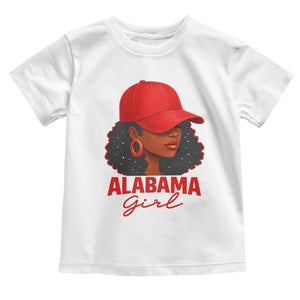 Vintage Alabama Girl Toddler T Shirt Bama Fan Black Women Sports Lover TS10 White Print Your Wear