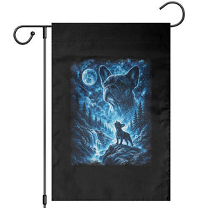 French Bulldog Howling To The Moon Garden Flag Vintage Graphic Dog Lovers Silly Frenchy Bulldog Mom TS10 Black Print Your Wear