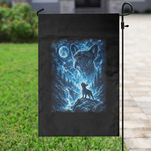 French Bulldog Howling To The Moon Garden Flag Vintage Graphic Dog Lovers Silly Frenchy Bulldog Mom TS10 Print Your Wear