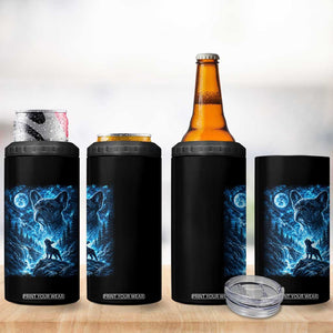 French Bulldog Howling To The Moon 4 in 1 Can Cooler Tumbler Vintage Graphic Dog Lovers Silly Frenchy Bulldog Mom TS10 Print Your Wear