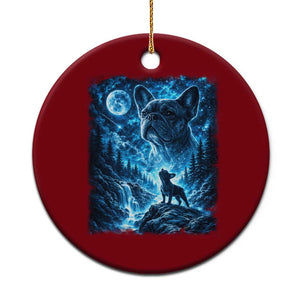 French Bulldog Howling To The Moon Ceramic Ornament Vintage Graphic Dog Lovers Silly Frenchy Bulldog Mom TS10 1pc Red Print Your Wear