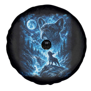 French Bulldog Howling To The Moon Spare Tire Cover Vintage Graphic Dog Lovers Silly Frenchy Bulldog Mom TS10 Print Your Wear