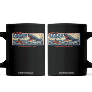 Funny Jonah And The Whale Coffee Mug Christian Bible Get in Loser Were Doing Gods Will TS10 Black Print Your Wear