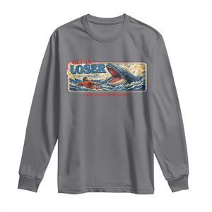 Funny Jonah And The Whale Long Sleeve Shirt Christian Bible Get in Loser Were Doing Gods Will TS10 Charcoal Print Your Wear