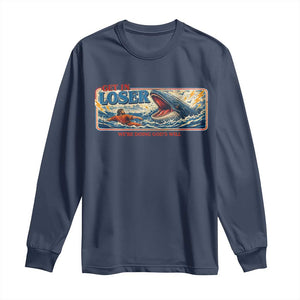 Funny Jonah And The Whale Long Sleeve Shirt Christian Bible Get in Loser Were Doing Gods Will TS10 Navy Print Your Wear
