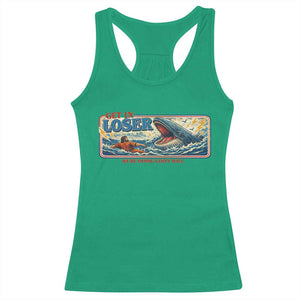 Funny Jonah And The Whale Racerback Tank Top Christian Bible Get in Loser Were Doing Gods Will TS10 Irish Green Print Your Wear