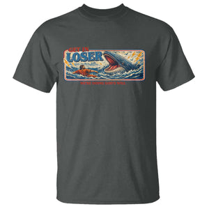 Funny Jonah And The Whale T Shirt Christian Bible Get in Loser Were Doing Gods Will TS10 Dark Heather Print Your Wear