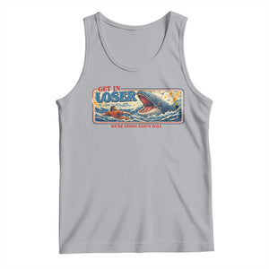 Funny Jonah And The Whale Tank Top Christian Bible Get in Loser Were Doing Gods Will TS10 Athletic Heather Print Your Wear