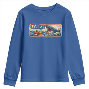 Funny Jonah And The Whale Youth Sweatshirt Christian Bible Get in Loser Were Doing Gods Will TS10 Royal Blue Print Your Wear