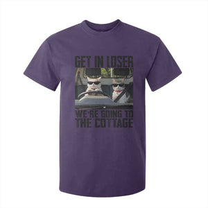 Get In Loser Were Going To The Cottage T Shirt For Kid Funny Cat Gifts Internet Memes TS10 Purple Print Your Wear