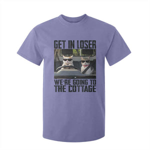 Get In Loser Were Going To The Cottage T Shirt For Kid Funny Cat Gifts Internet Memes TS10 Violet Print Your Wear