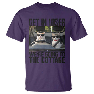 Get In Loser Were Going To The Cottage T Shirt Funny Cat Gifts Internet Memes TS10 Purple Print Your Wear