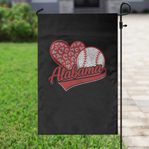 Alabama Fan Garden Flag AL Baseball Heart Graphic Sports Style 80s 90s TS10 Print Your Wear