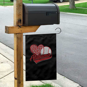 Alabama Fan Garden Flag AL Baseball Heart Graphic Sports Style 80s 90s TS10 Print Your Wear