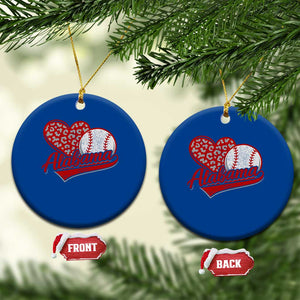 Alabama Fan Ceramic Ornament AL Baseball Heart Graphic Sports Style 80s 90s TS10 1pc Blue Print Your Wear