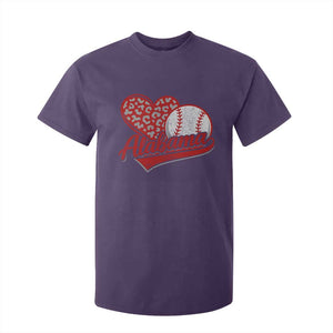 Alabama Fan T Shirt For Kid AL Baseball Heart Graphic Sports Style 80s 90s TS10 Purple Print Your Wear