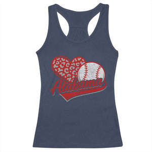 Alabama Fan Racerback Tank Top AL Baseball Heart Graphic Sports Style 80s 90s TS10 Navy Print Your Wear